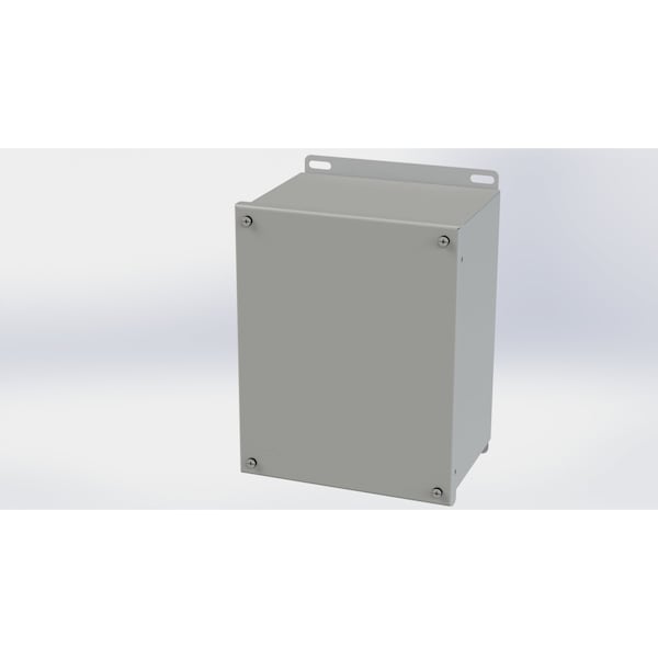 Captive Screws Electrical Enclosures, 10.13 in H, 6 in D, 8 in W, NEMA 3R, 4, 12, 13, Carbon Steel